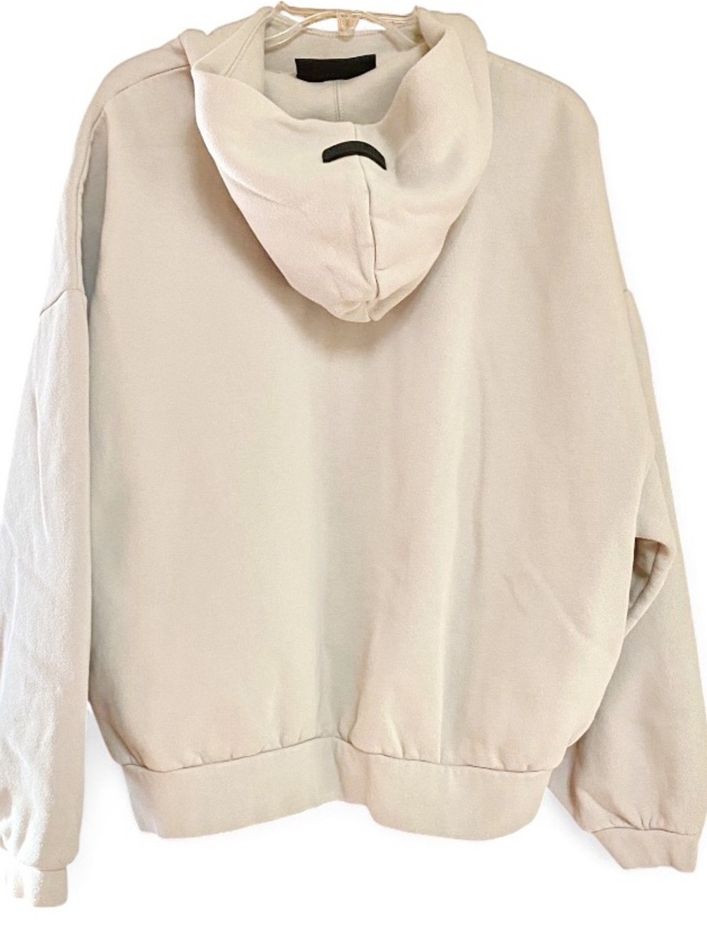 Fear of God Essentials FOG Men’s Large Sand Beige Hoodie Pullover Sweatshirt